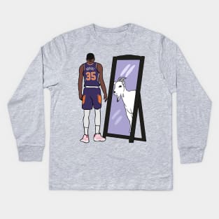 Kevin Durant Mirror GOAT (Phoenix) Kids Long Sleeve T-Shirt